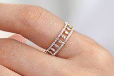 pave diamond rings
