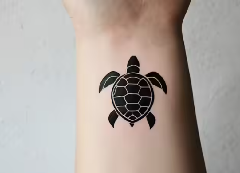 Simple Turtle Tattoo