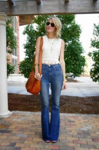 Crochet Tops with High-Waisted Bottoms